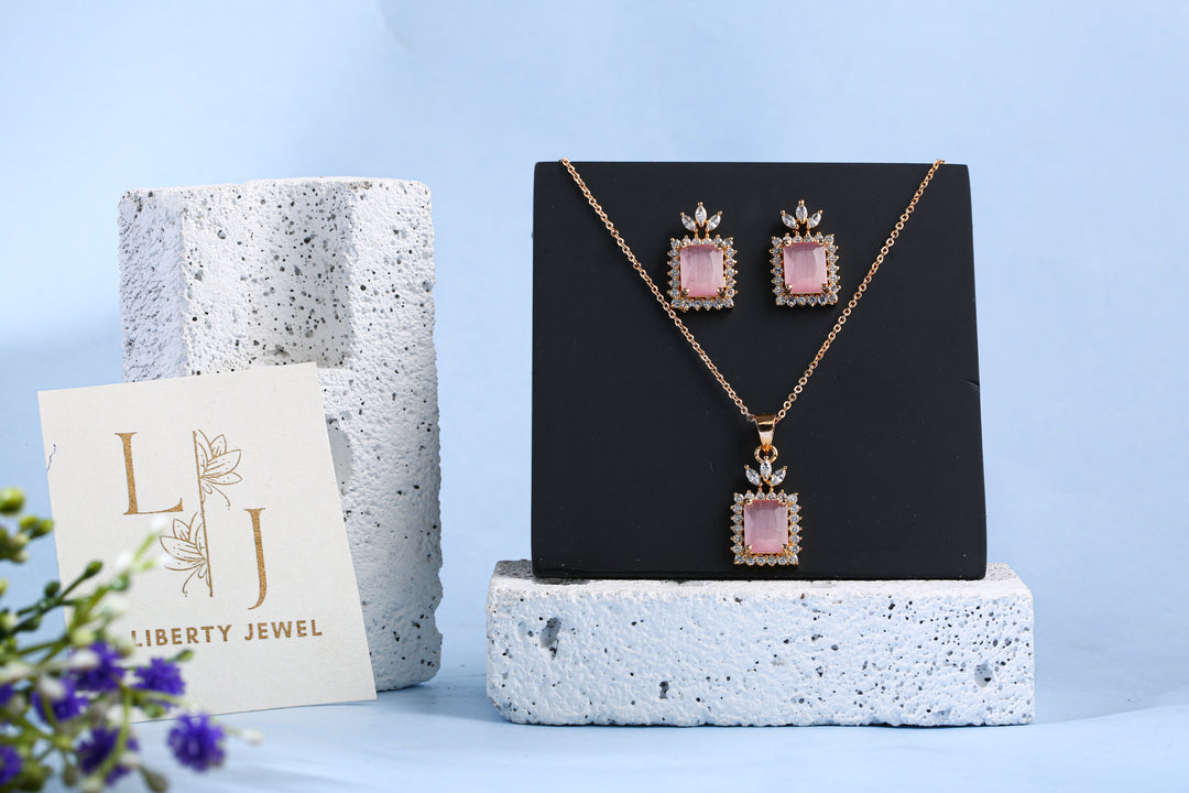 Blush Elegance Pendant Set