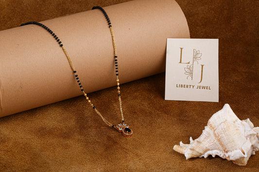 Elegant Gold Mangalsutra Necklace by Liberty Jewel