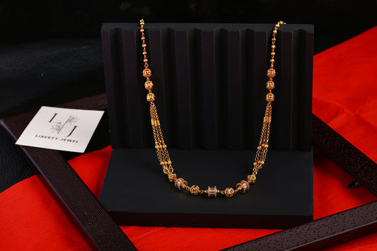 Traditional Gold Layered Necklace