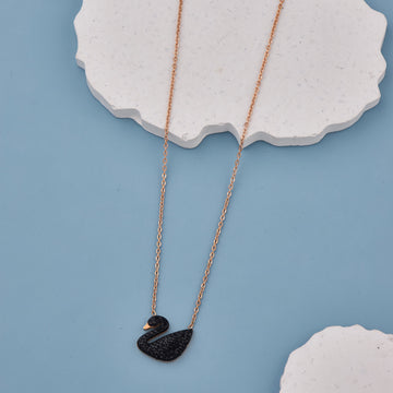 BLACK DIAMOND DUCK NECKLACE