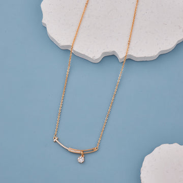 DIAMOND LONG SQAURE NECKLACE