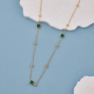 AESTHETIC GREEN NECKLACE