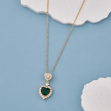 GREEN HEART NECKLACE