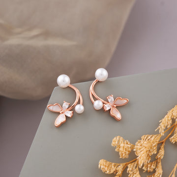 PEARL BUTTERFLY EARING