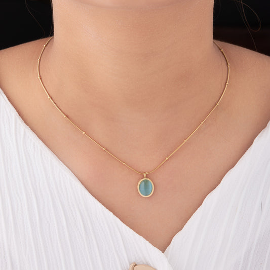 BLUISH STONE NECKLACE