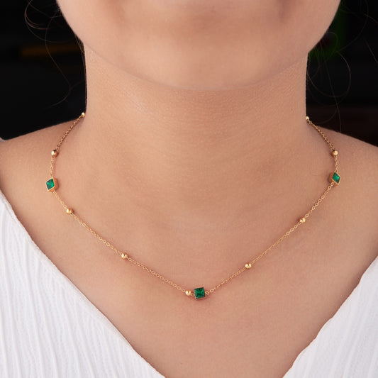 AESTHETIC GREEN NECKLACE